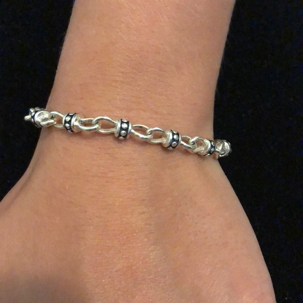 Retired Premier Design Silver chained bracelet